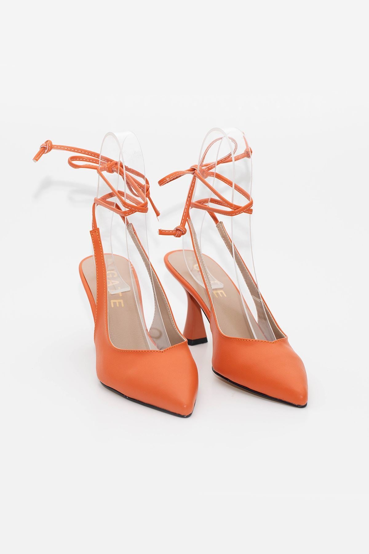 Kadın Ipli Klasik Topuklu Ayakkabı Berry Star Gate Shoes-turuncu