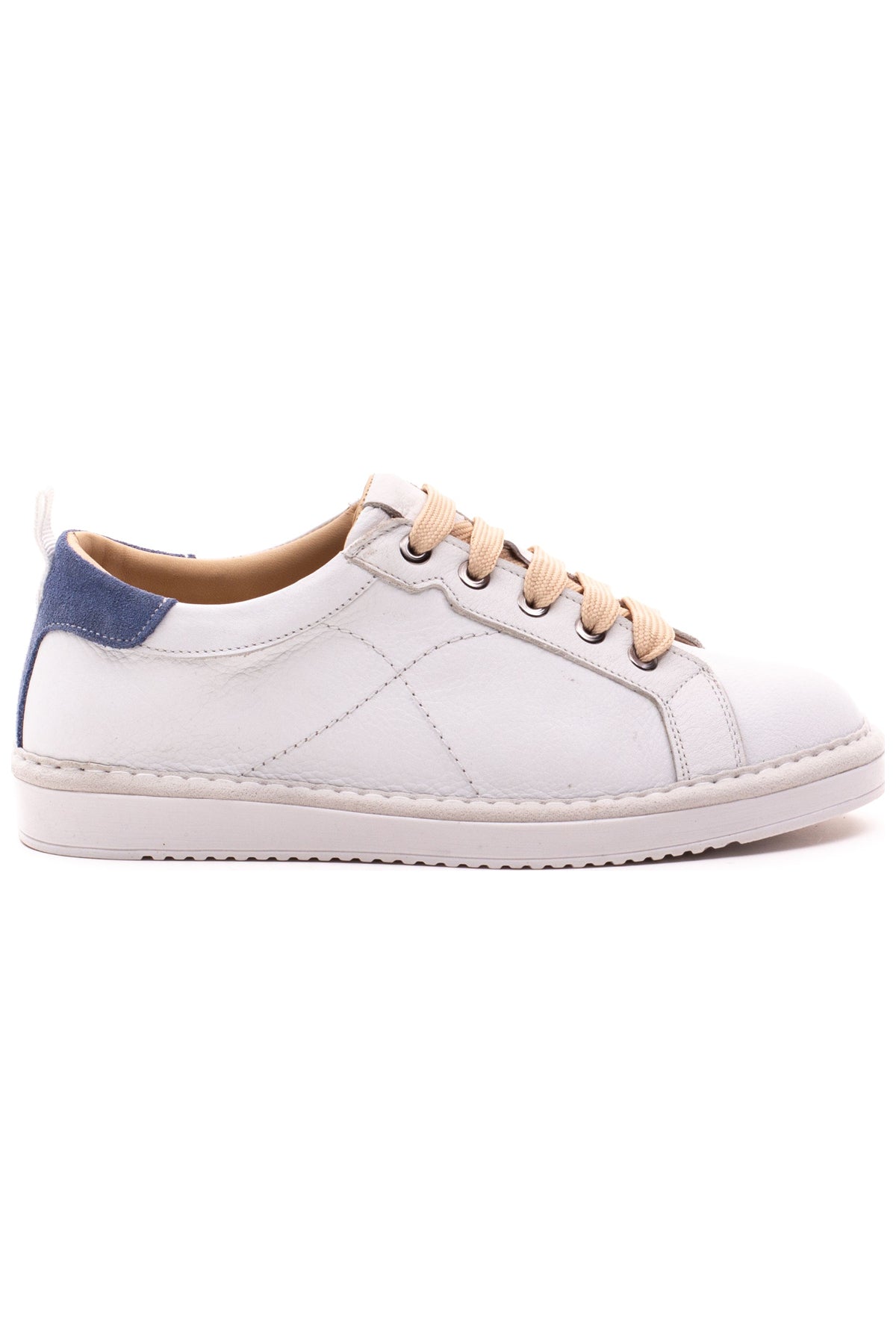 Kadın Beyaz Mavi Detaylı Spor Ayakkabı