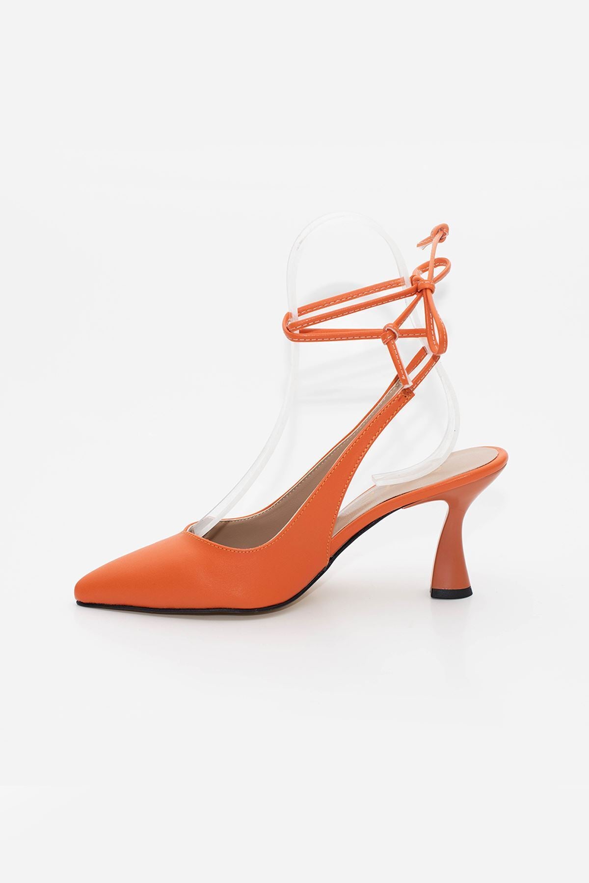 Kadın Ipli Klasik Topuklu Ayakkabı Berry Star Gate Shoes-turuncu