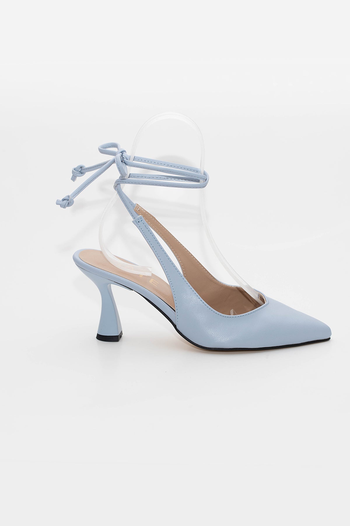 Kadın İpli Klasik Topuklu Ayakkabı Berry Star Gate Shoes-Mavi