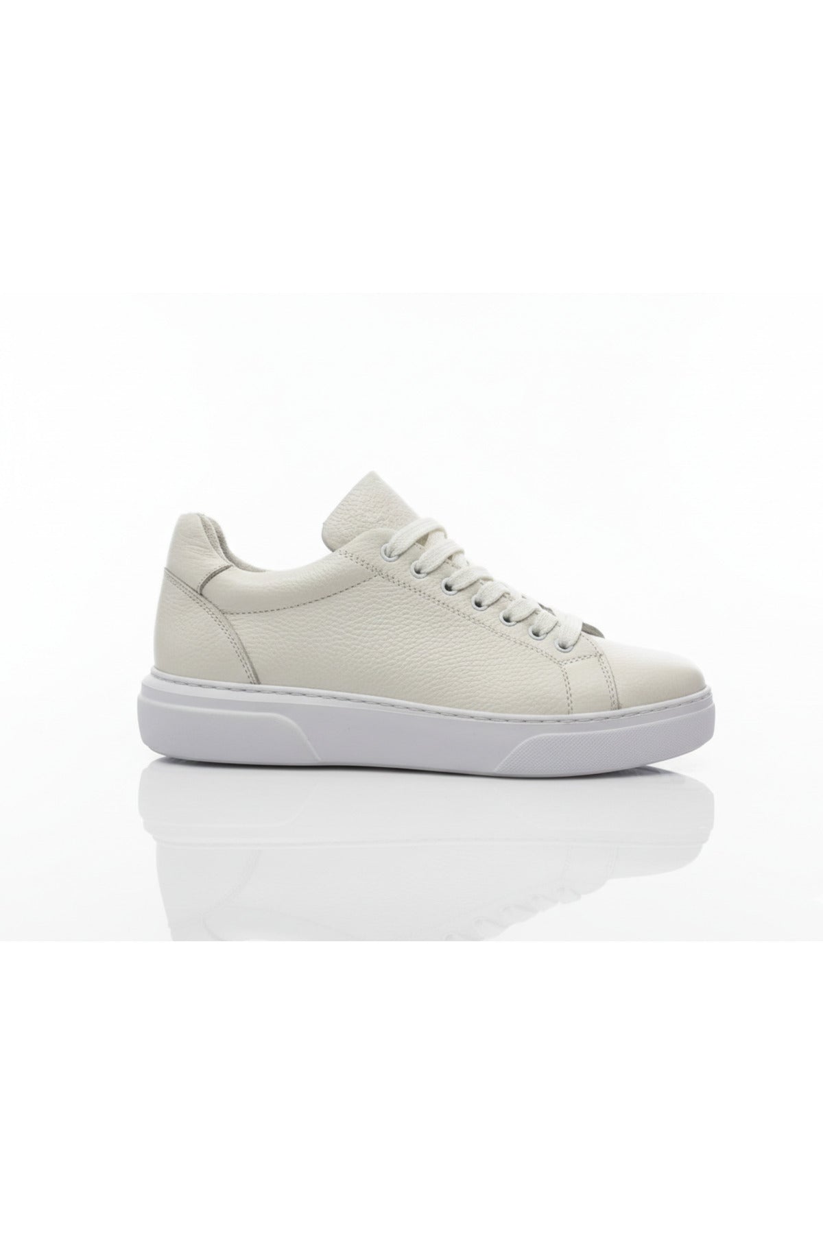 AXIS Erkek Beyaz Hakiki Deri Günlük Sneaker Rahat Taban Ayakkabı