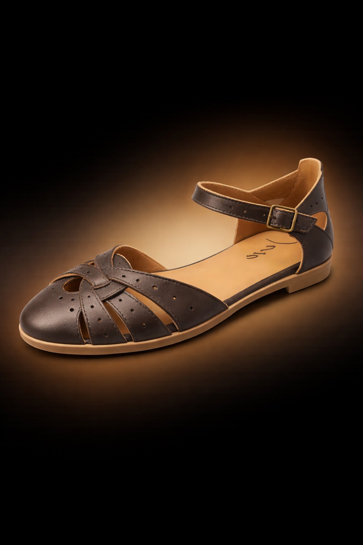 Marsu Hakiki Deri Kahve Kadın Sandalet - Konforlu Günlük Şıklık