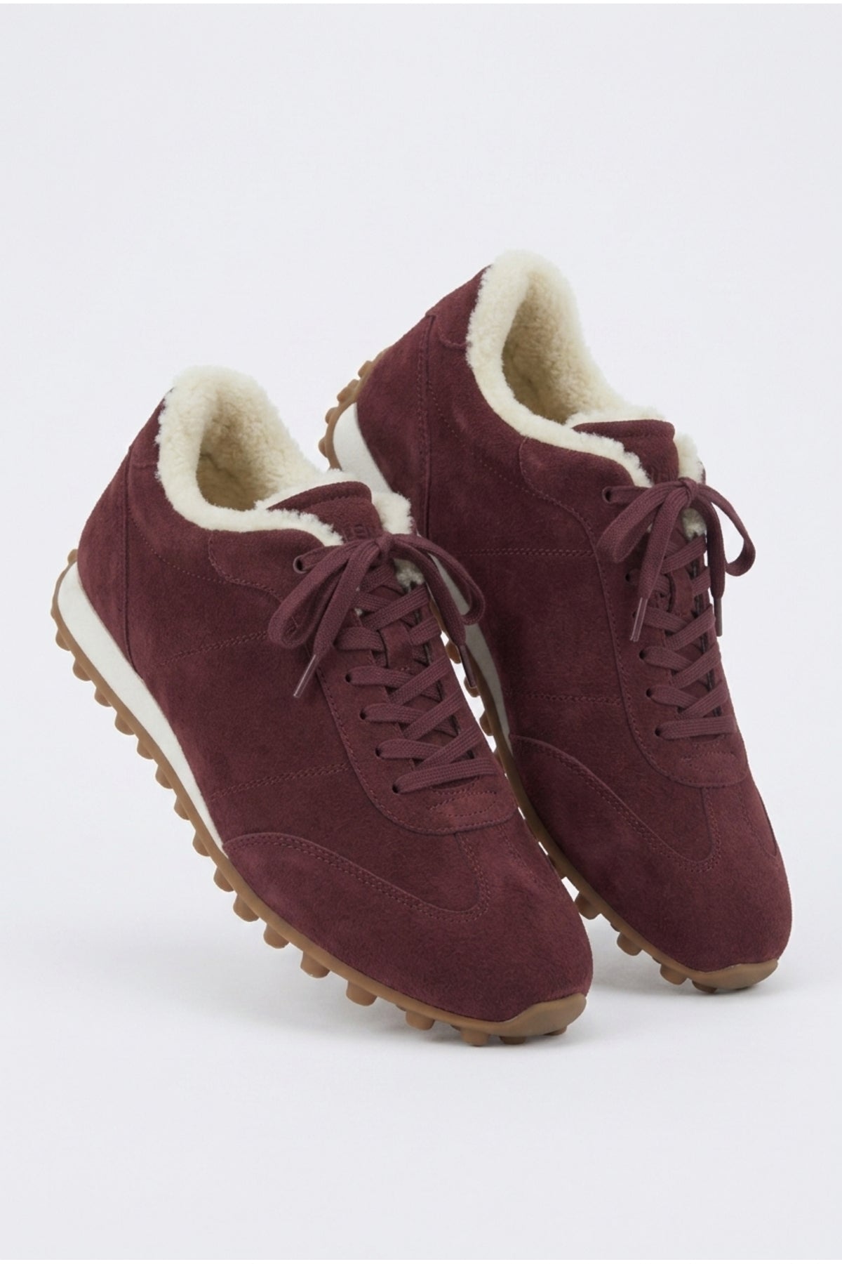 VERONA İçi Tüylü Sıcak Tutan Kadın Sneaker - Bordo | Gate Shoes