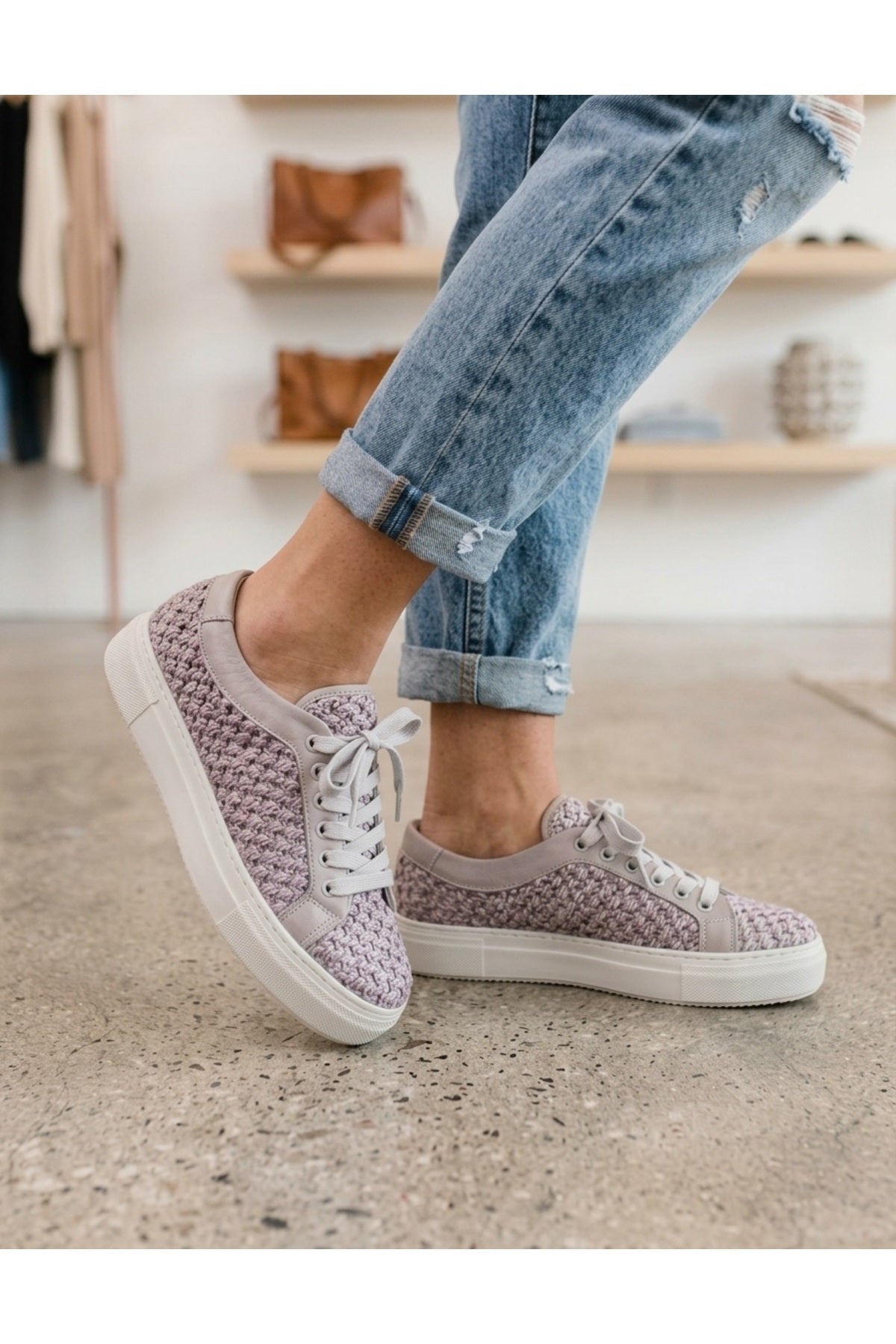 Bellini Çok Renkli Rafya Örgü Kadın Ayakkabısı - Gate Shoes