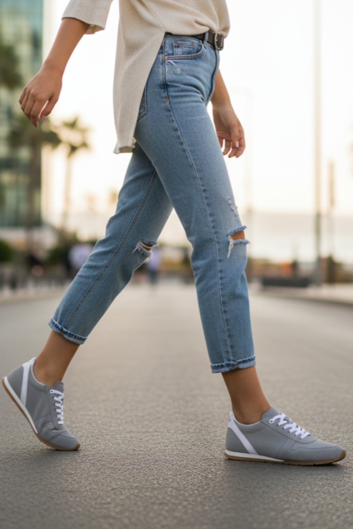 ALESSİA Kadın Süet Sneaker | Günlük Rahat ve Şık Ayakkabı