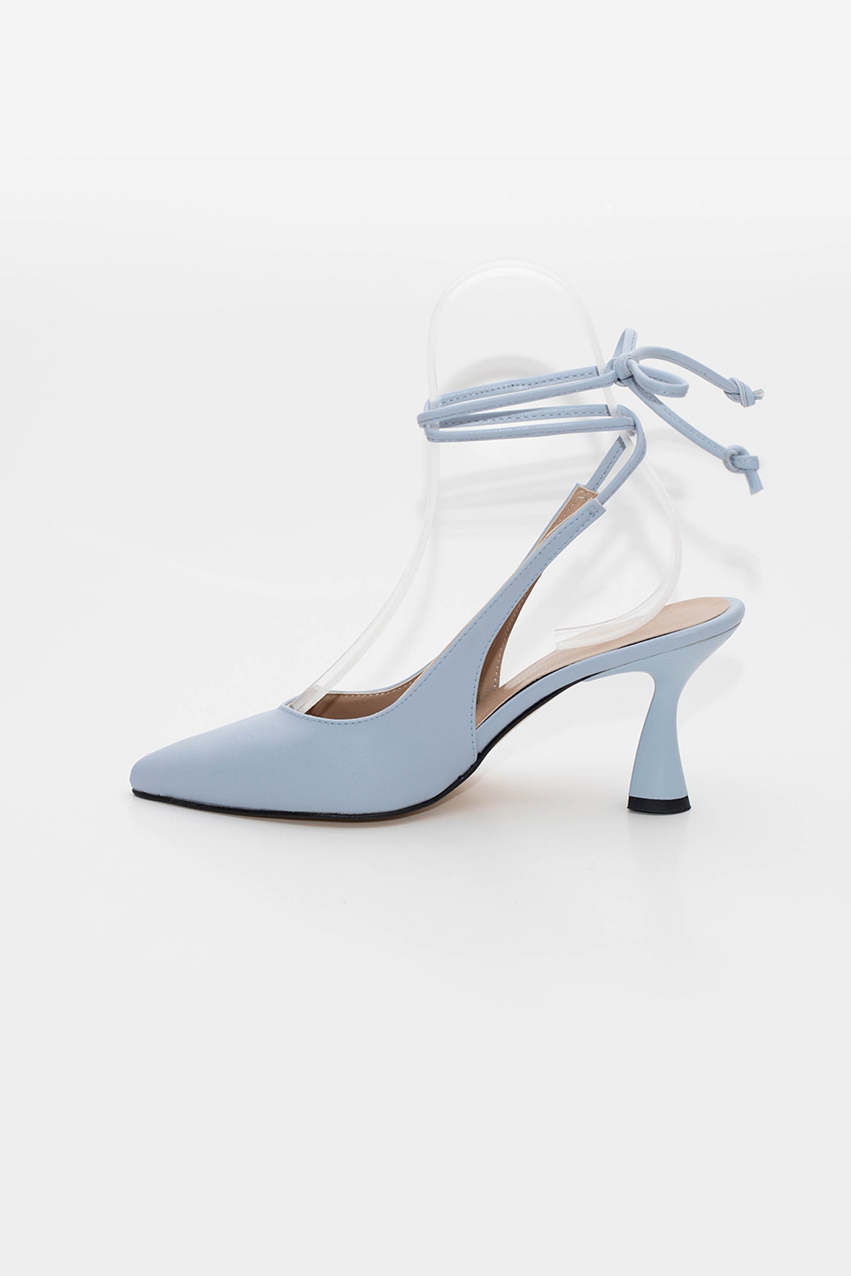 Kadın İpli Klasik Topuklu Ayakkabı Berry Star Gate Shoes-Mavi