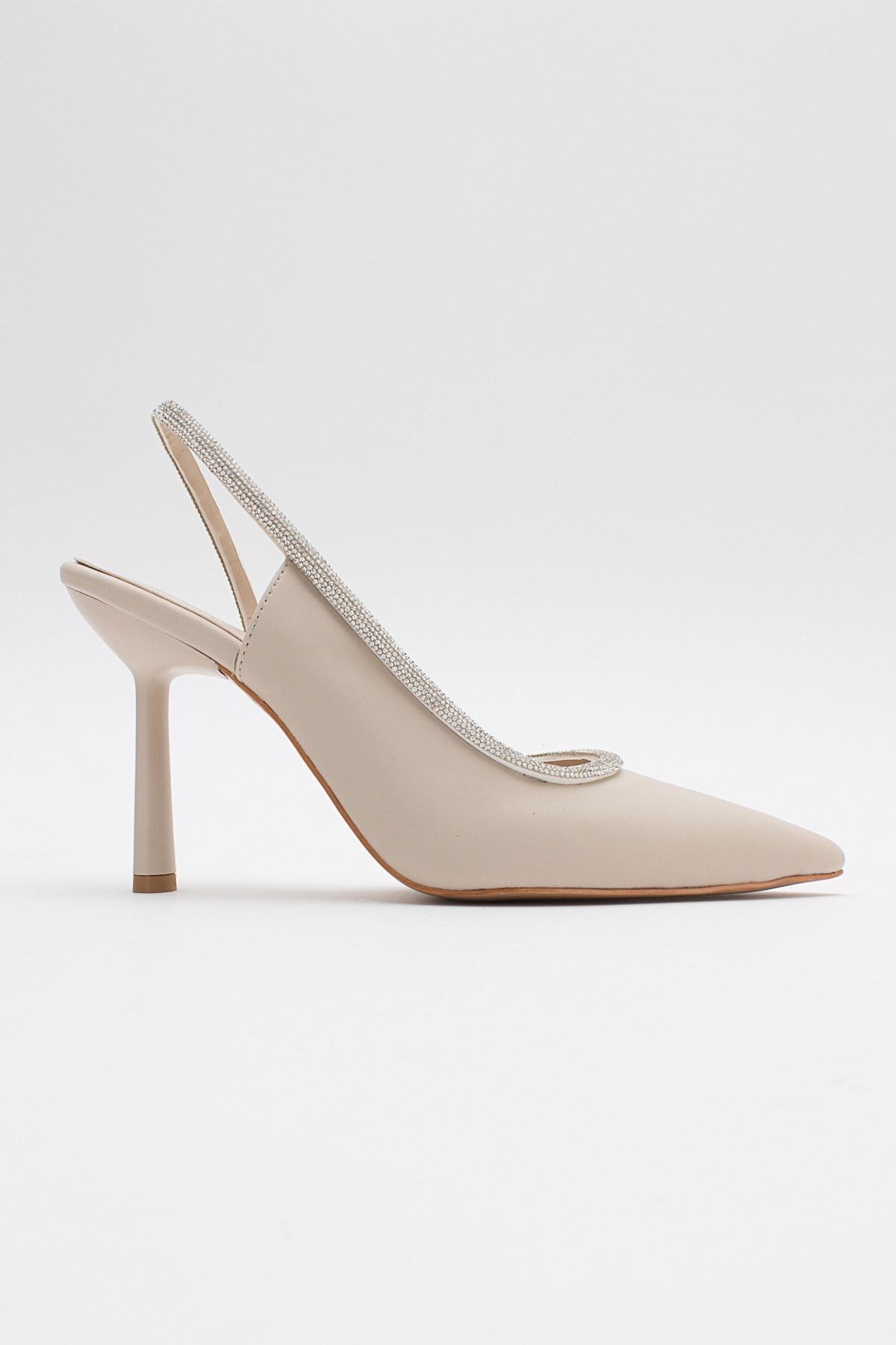Nara Siyah Taş Detaylı Kadın Ayakkabı Gate Shoes-Ten
