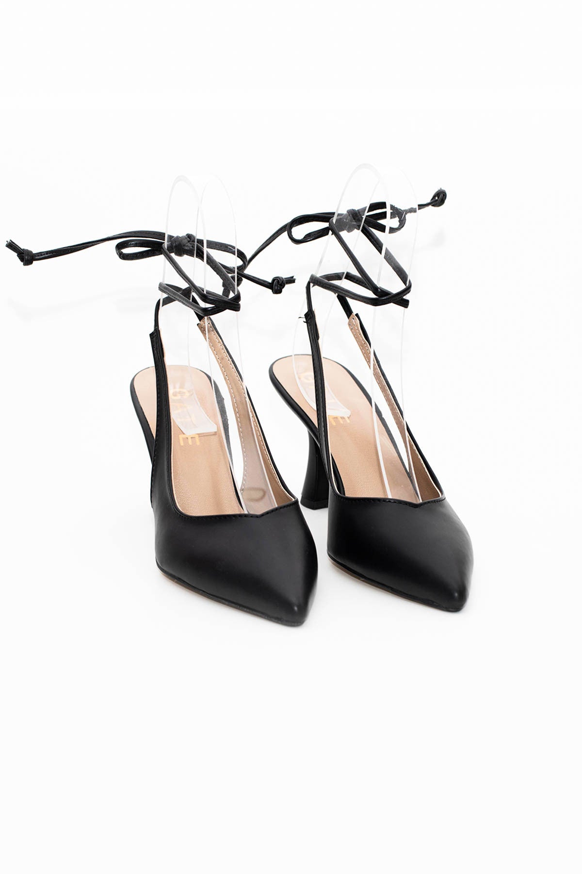 Kadın Ipli Klasik Topuklu Ayakkabı Berry Star Gate Shoes-siyah