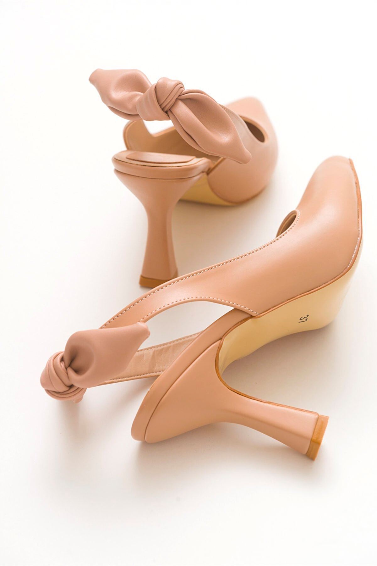 Kadın Klasik Topuklu Fiyonklu Ayakkabı Gina Gate Shoes-ten