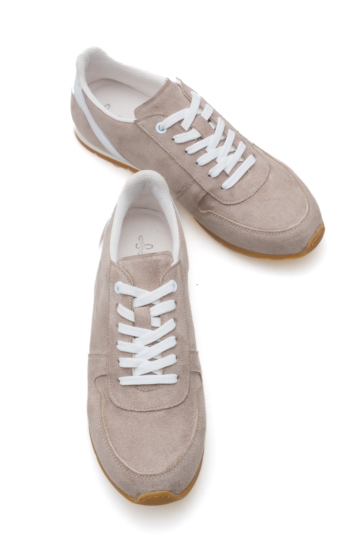 ALESSİA Bej Süet Kadın Sneaker Ayakkabı - Günlük Konfor & Şıklık
