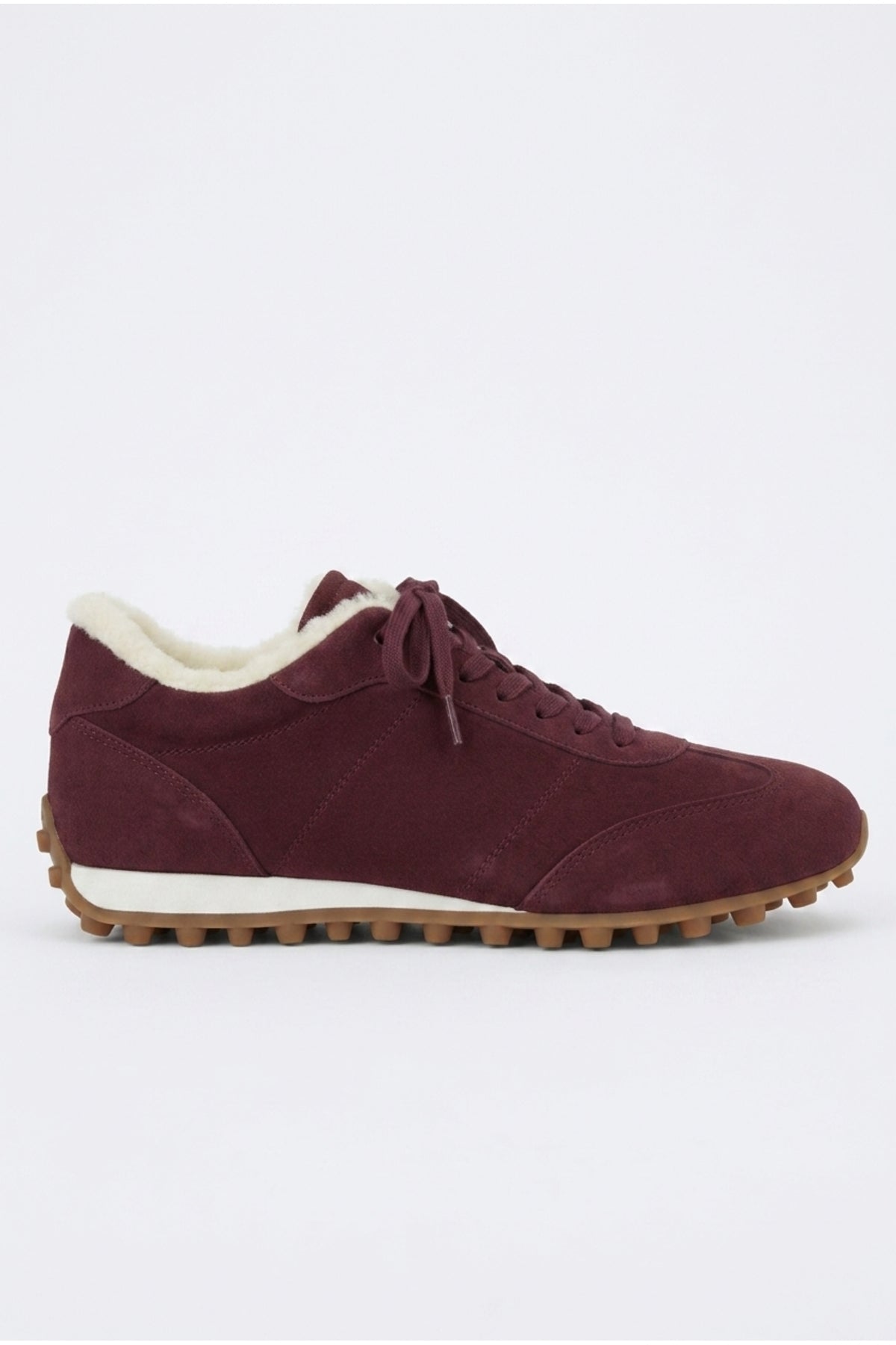 VERONA İçi Tüylü Sıcak Tutan Kadın Sneaker - Bordo | Gate Shoes