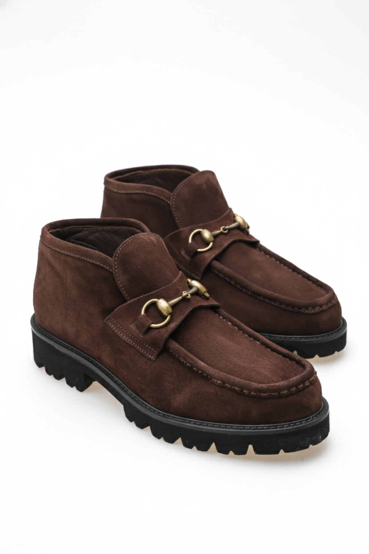 RENA Hakiki Süet Deri Elegant Tokalı Sıcak Tutan Kışlık Kadın Bot-Bootie